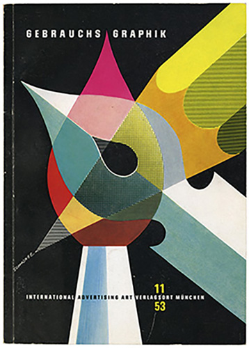 ハインツ・シュヴァーベ　『Gebrauchsgraphik 』1953年11月号　1953年　雑誌表紙　© Nachlass Heinz Schwabe/FH Dortmund/Bettina Schwabe