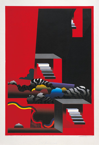 黒崎彰《赤い闇2》1970年